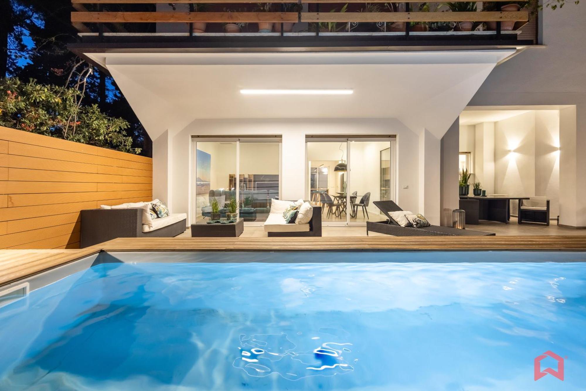 Appartamento In Villa Con Piscina Privata Palermo Exterior foto